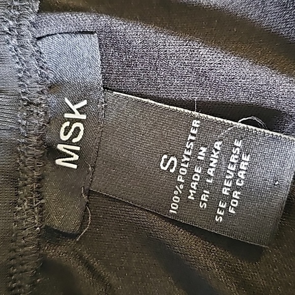 MSK women's black sheer overlay  wide leg pants. Size small, but looks like med. - Picture 5 of 6